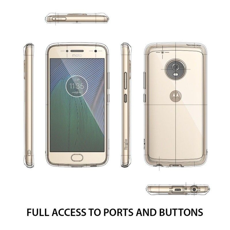Etui Rearth Ringke Moto G5 Plus Fusion Smoke Black