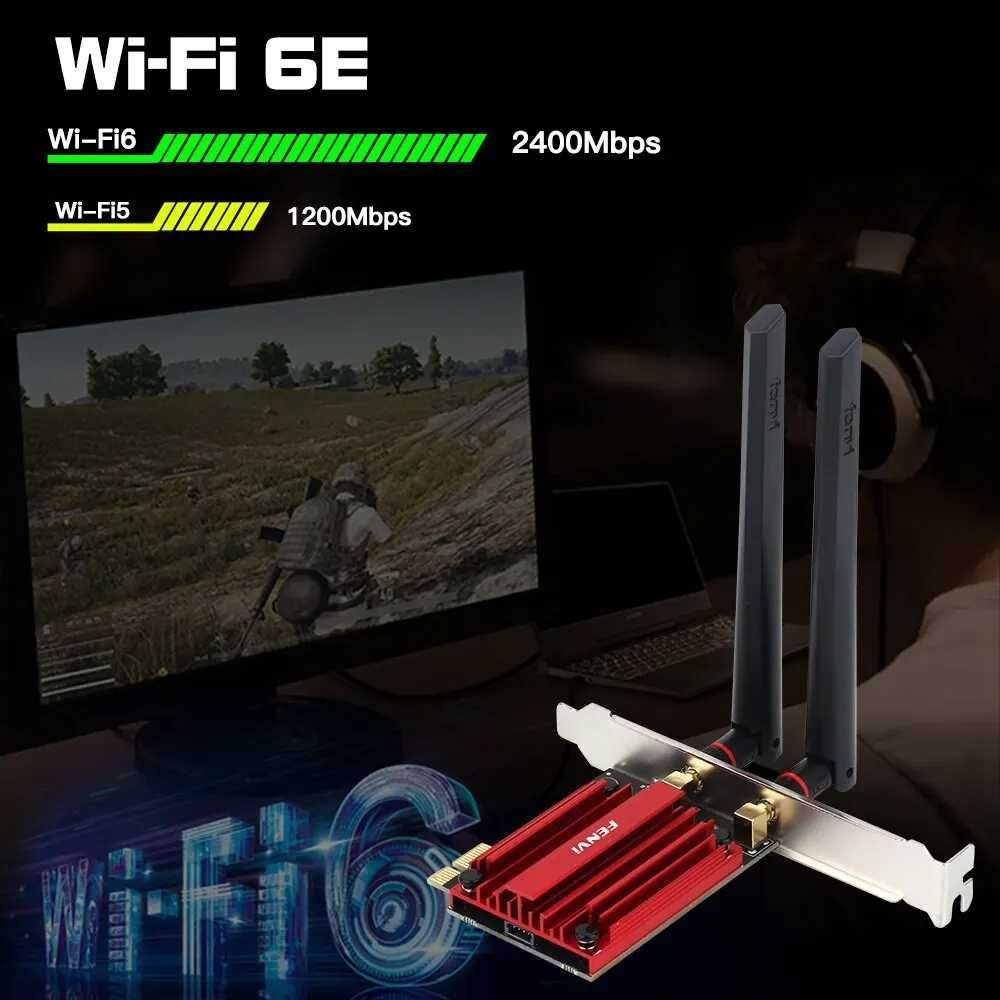 Cетевая карта Wi-Fi 6E 5400 AX210 AXE3000 BT5.3