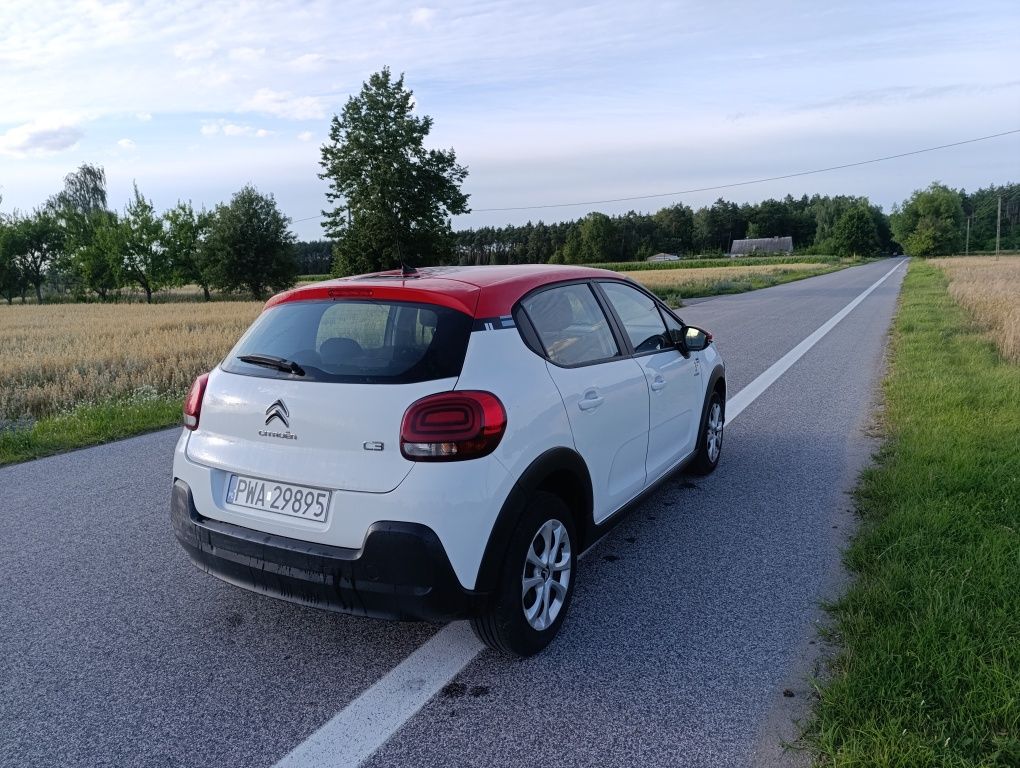 Citroen C3 benzyna 2020 r niski przebieg