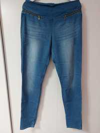 Spodnie jeansy błękitne dżinsy Vero Moda zapinane z tyłu suwak na pupi