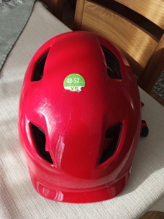 Kask rowerowy czerwony