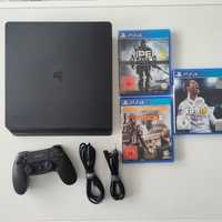 PlayStation 4 PS4 Slim 500GB Pad+ 3 Gry