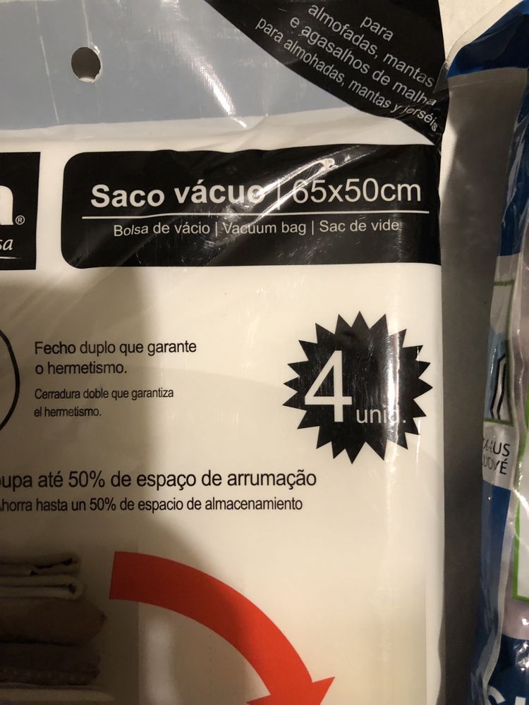 Sacos de vacuo para roupa