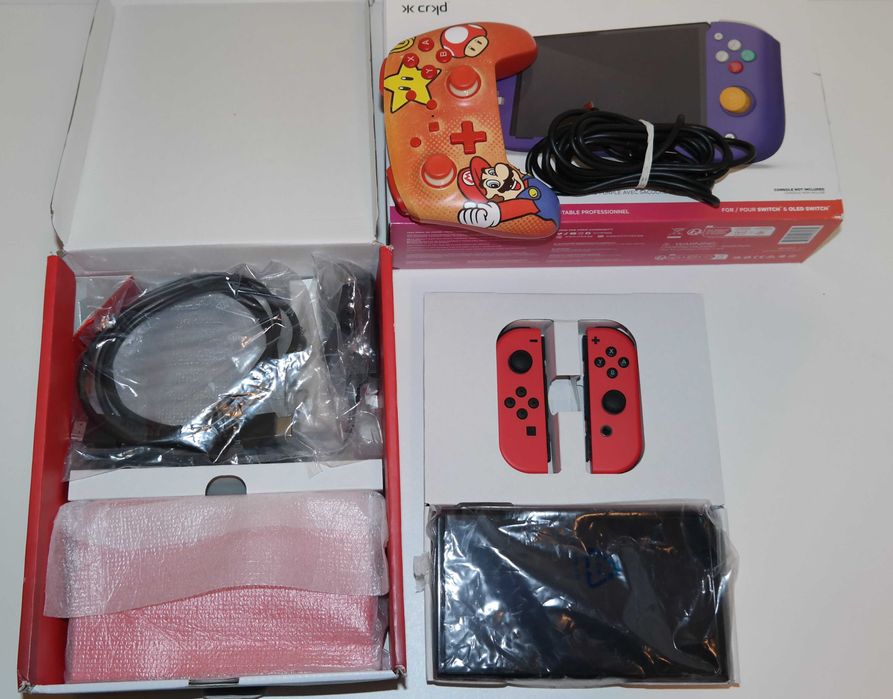 Nintendo Switch Oled Mario, 256 GB przeróbka Kamikaze CFW + Dodatki