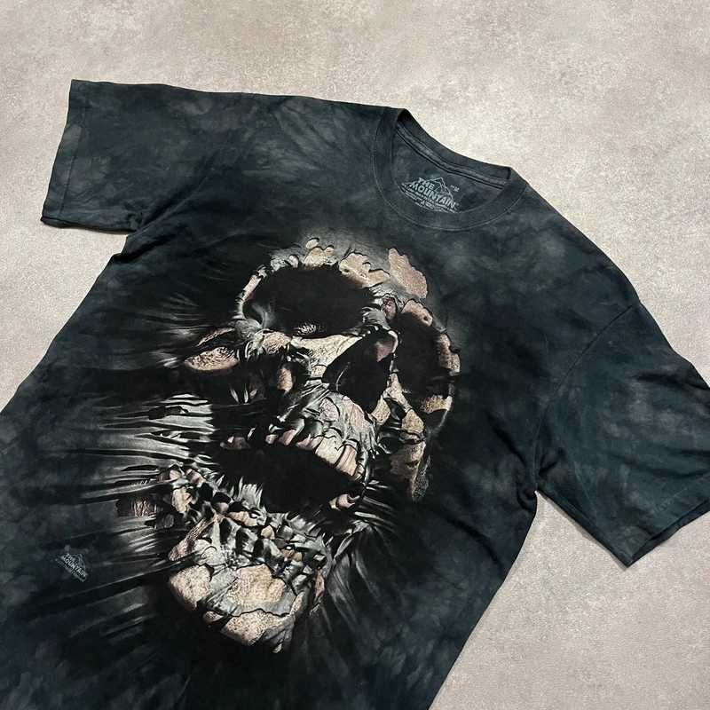 Koszulka Affliction Style T-Shirt Z Czaszka Retro Y2K Oversize