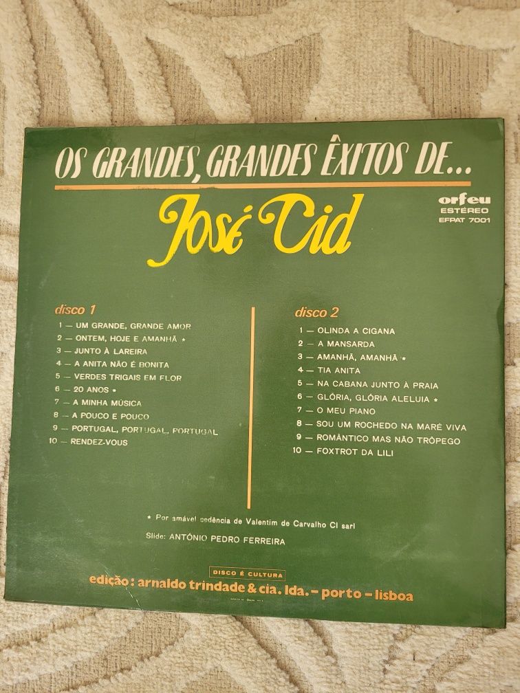 Disco vinil Os Grandes Êxitos de José Cid
