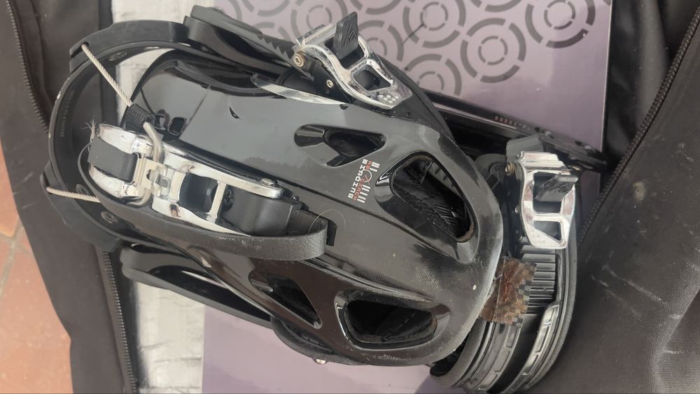 Prancha de snowboard nitro wide e ficaçoes cinch