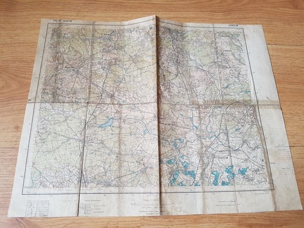 WIG Mapa 1933r Oświęcim Pas 18 Słup 28