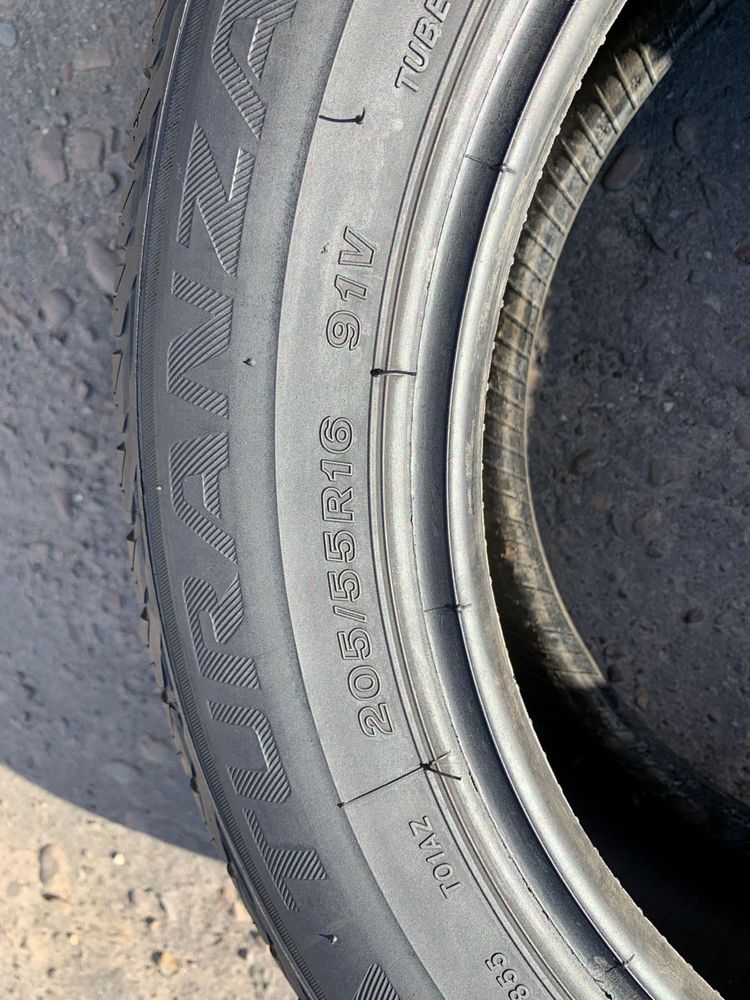 Шини 205/55 R16 Bridgestone літо 2022рік,7,2мм