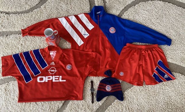 Oldschoolowy zestaw Adidas Equipment dla fana Bayernu Monachium-roz XL