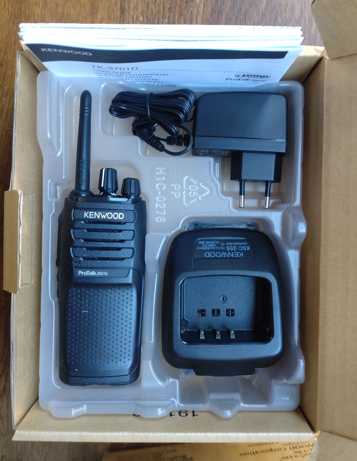 2 X Krótkofalówka Walkie Talkie Kenwood +Gratis Speaker Nowe Orginalne