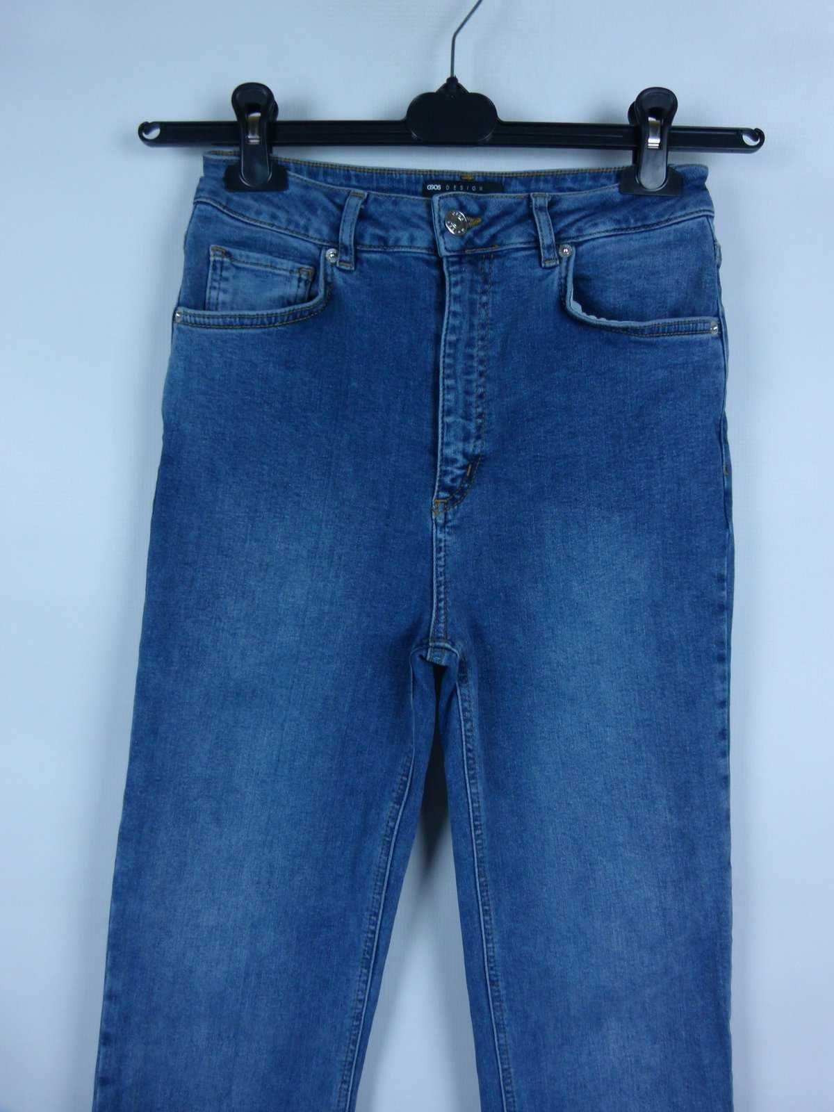 ASOS spodnie jeans wysoki stan proste nogawki 25 / 32