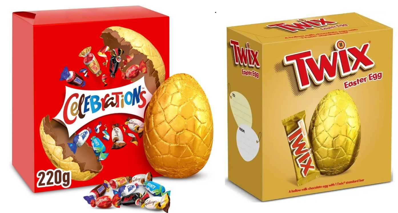 Набір шоколадне яйце та батончики Twix  Easter Egg або Celebretatios