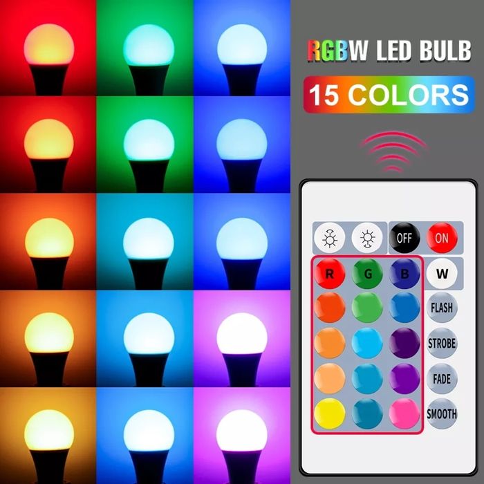 Пульт к светодиодной LED-лампе RGB