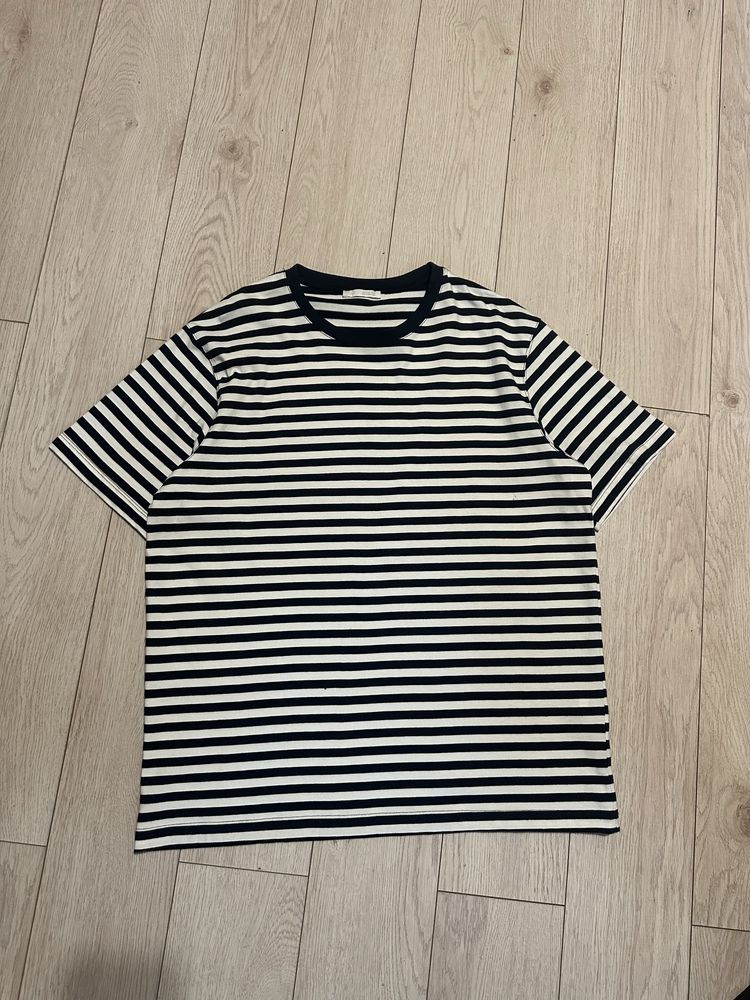 Нова чоловіча полосата футболка Zara оверсайз oversize Л ХЛ , L XL