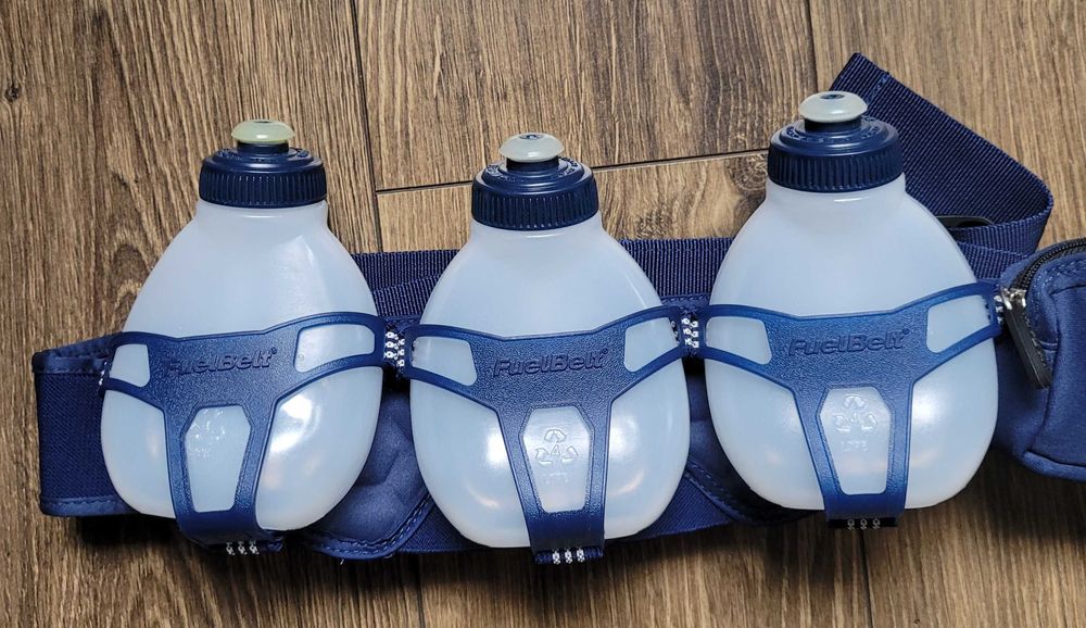 Fuel Belt Ironman pas biodrowy bieganie R30 Revenge 3 bidonami 207ml