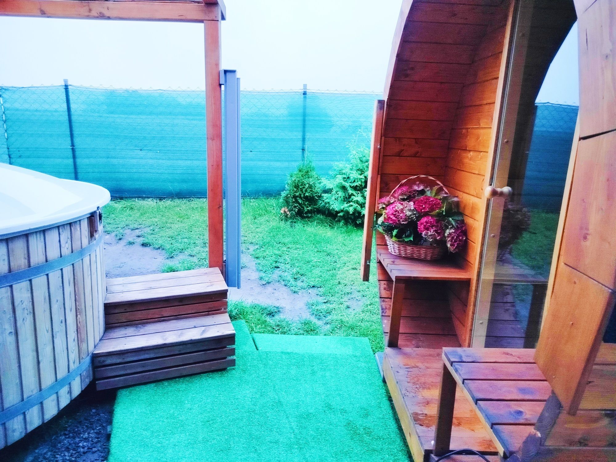 Wolny weekend domek kaszuby jacuzzi, balia, sauna beczka gorąca