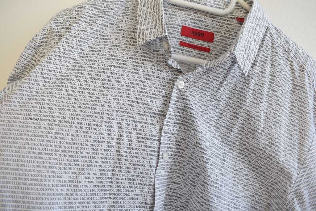 Hugo Boss koszula męska biała M extra slim fit