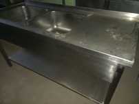 Bancada inox duas cubas