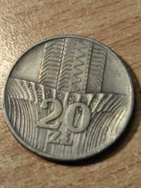 Moneta 20 zł 1973 kolekcjonerska bez znaku mennicy