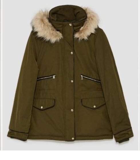 PARKA Kurtka damska khaki rozmiar XS - 36