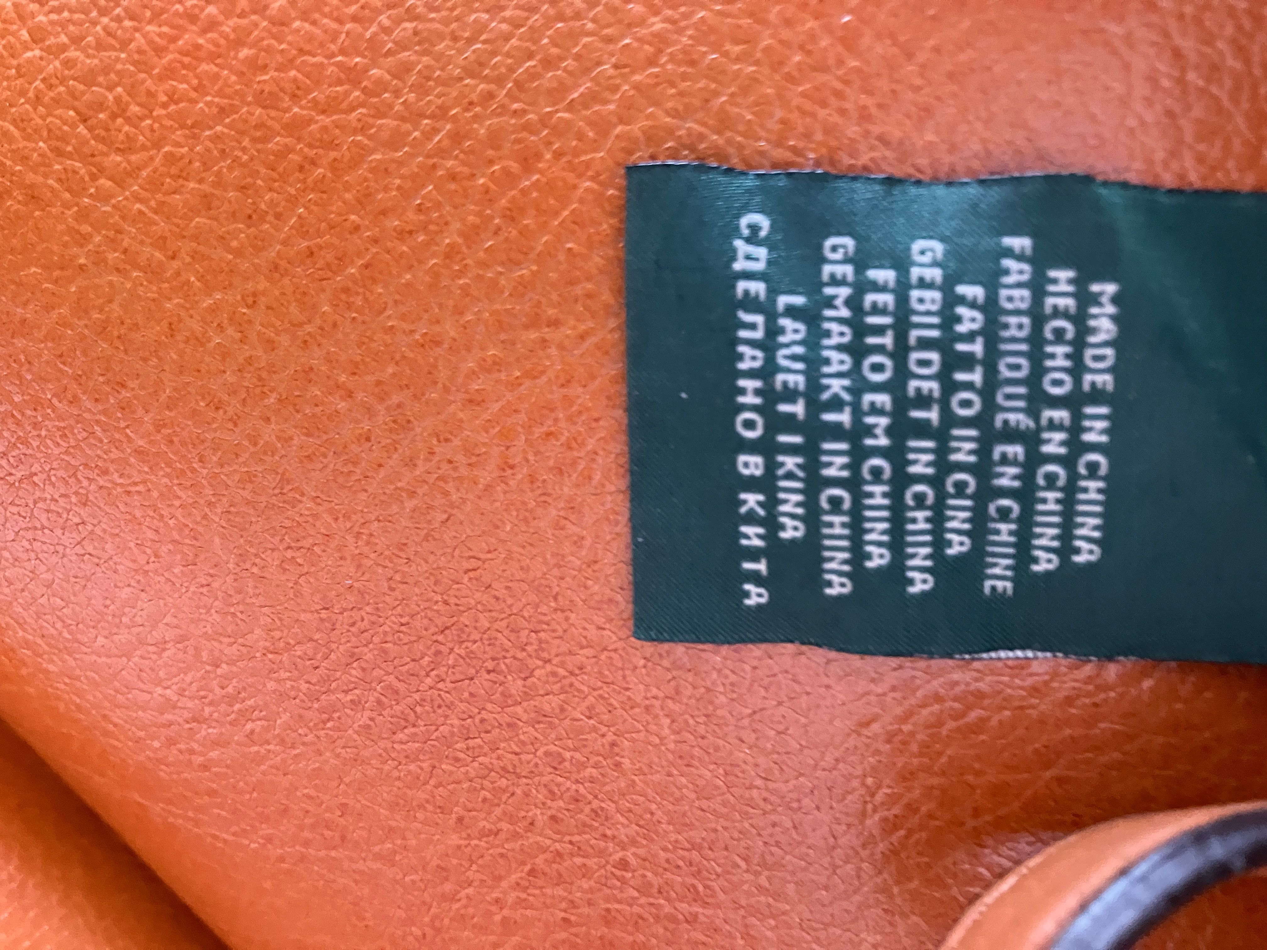 Ralph Lauren torebka listonoszka brąz rudy skóra naturalna