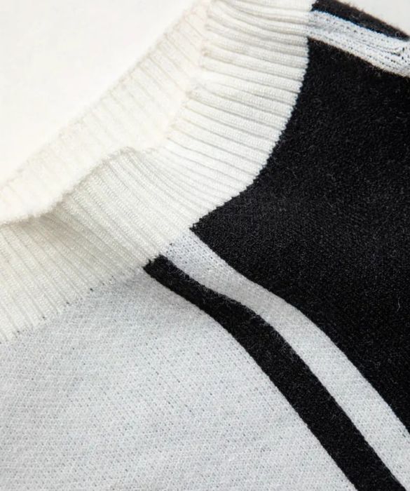 Ciepła sukienka dzianinowa na zimę długa