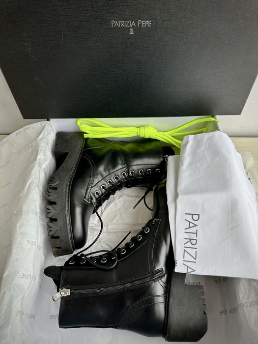 Шкіряні черевики Patrizia Pepe оригінал