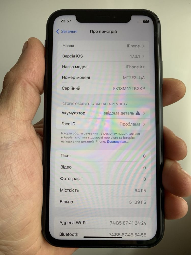 iPhone xr 64gb black neverlock