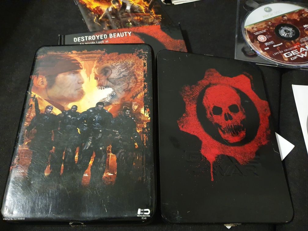 Gra gry xbox 360 one Gears of War 1 + 2 steelbook limited edition