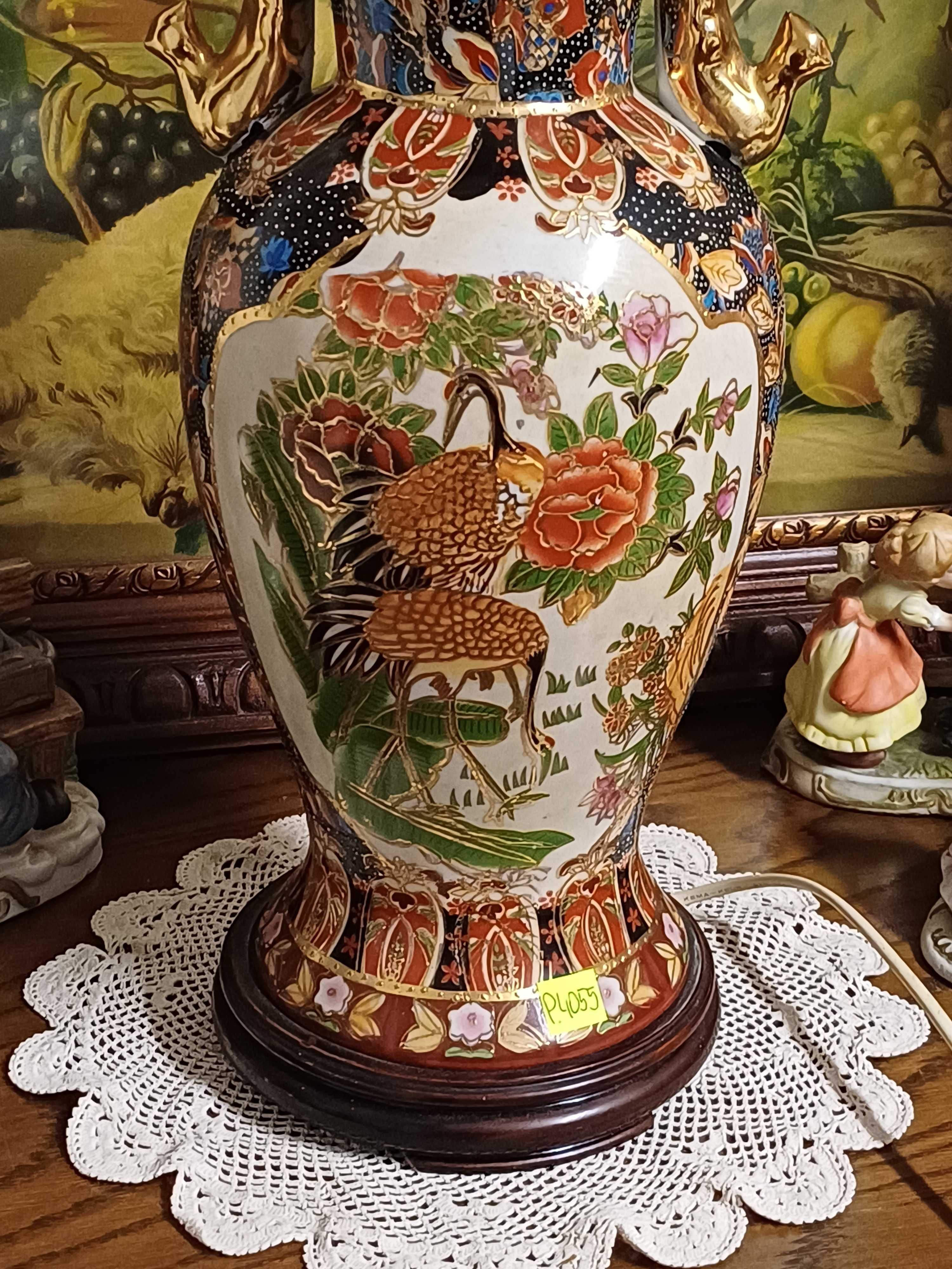 Lampa w stylu japońskim ręcznie dekorowana (P.4055)