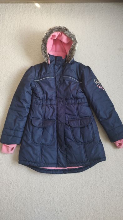 Kurtka dziewczęca zimowa, rozmiar 134/140