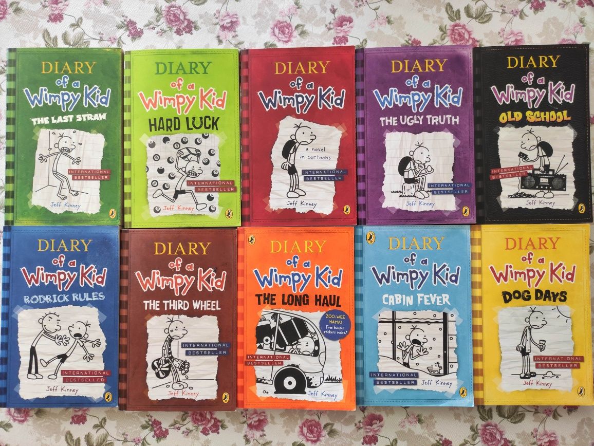 Zestaw 10x Diary of a Wimpy Kid Dzienniczek Cwaniaczka po angielsku