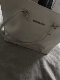 Biała torebka shopper Michael Kors