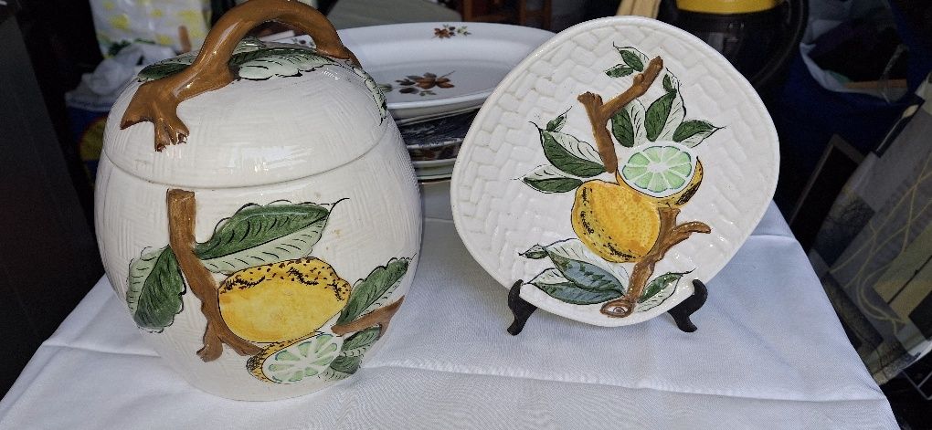 Taça +prato  antiga