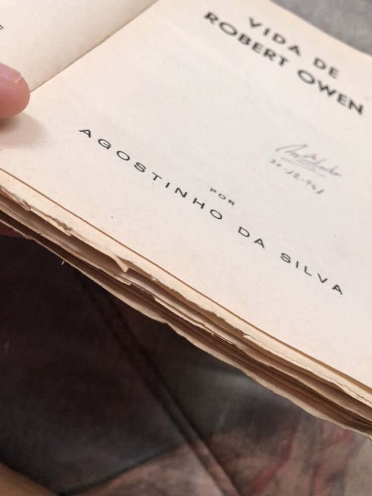 Edição de Autor - Agostinho da Silva | Vida de Robert Owen (1941)