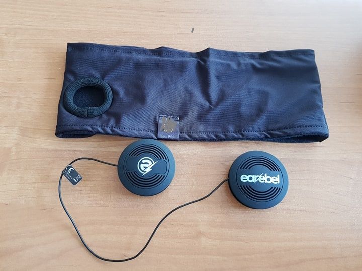 Earebel czarna sportowa opaska ze słuchawkami Bluetooth