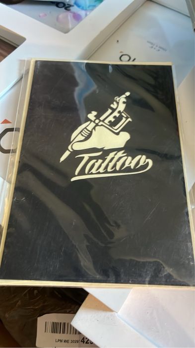 #Kartka Okolicznosciowa#Tatoo#Recznie Robiona#