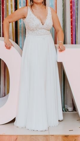 AGNES TO-865 suknia ślubna 2019, muślin, 40-42