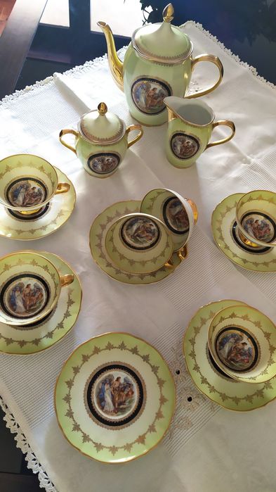 Serviço de chá porcelana fina Coimbra
