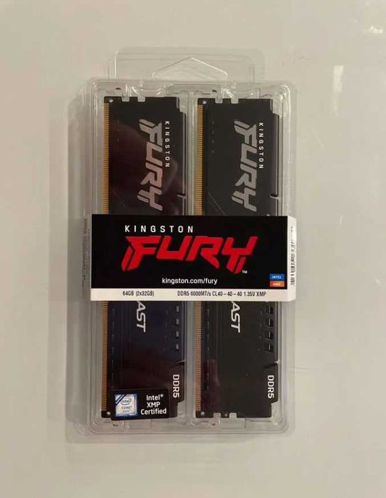 Kingston FURY 64 GB 2x32GB DDR5 6000 MHz Beast Black KF560C40BBK2-64