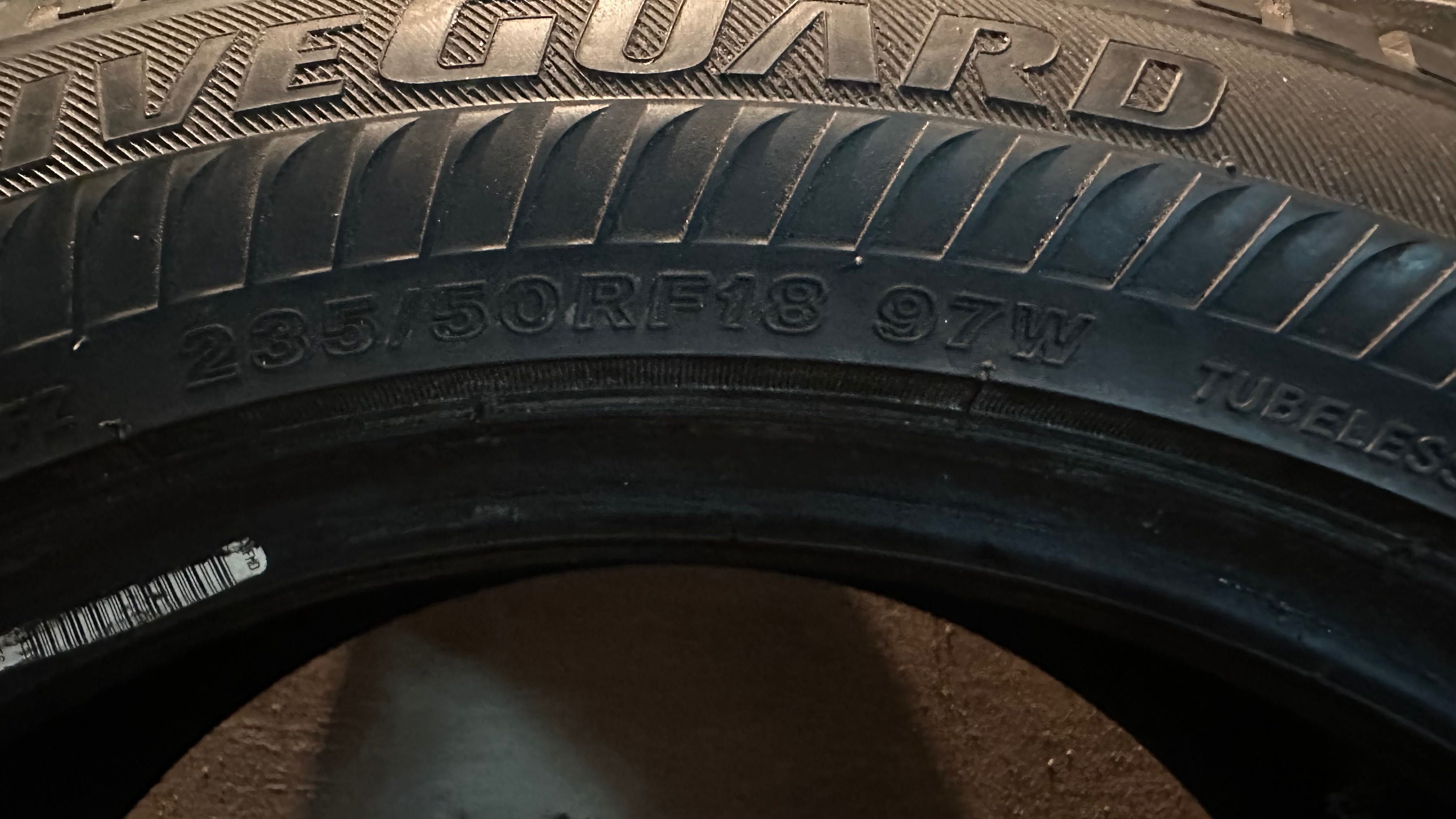 Bridgestone Driveguard 235/50 r18 run flar