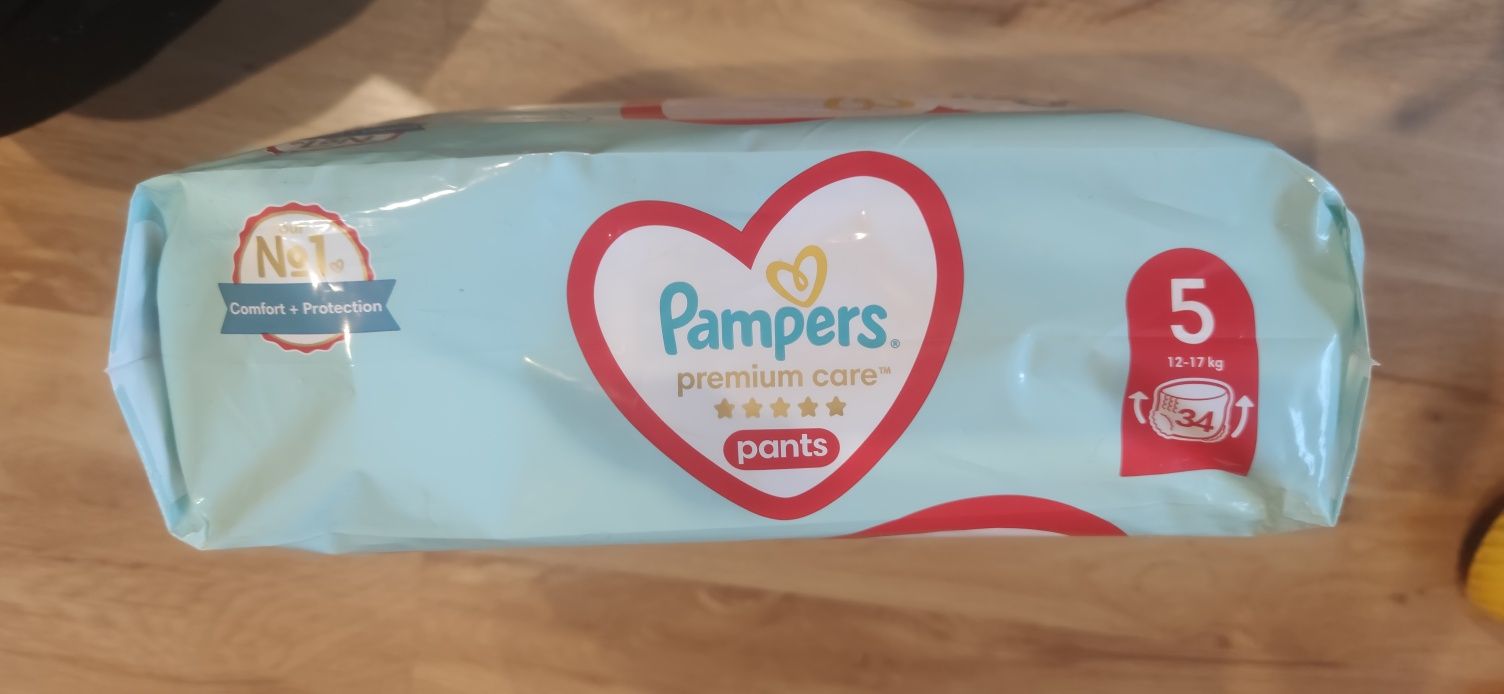 Sprzedam NOWE pieluchomajtki Pampers Premium Care Rozmiar 5 34 szt.