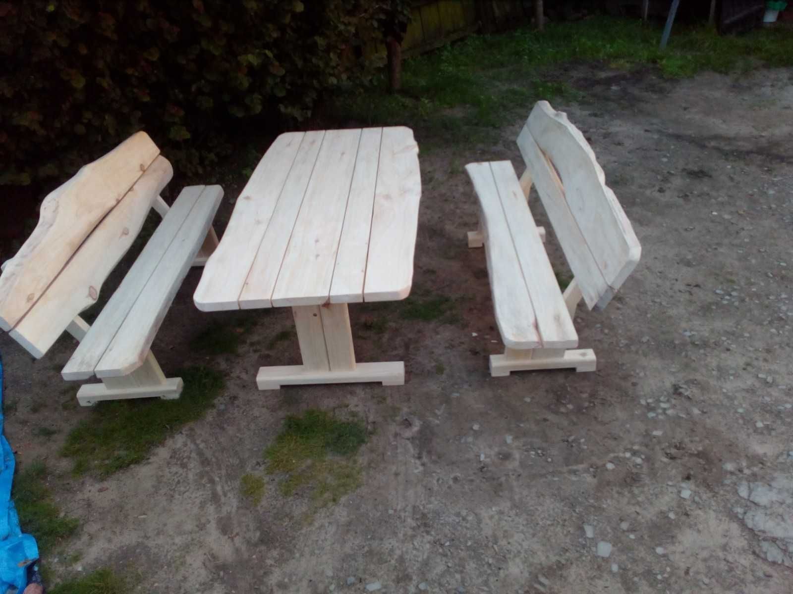 Meble ogrodowe,stół z ławkami