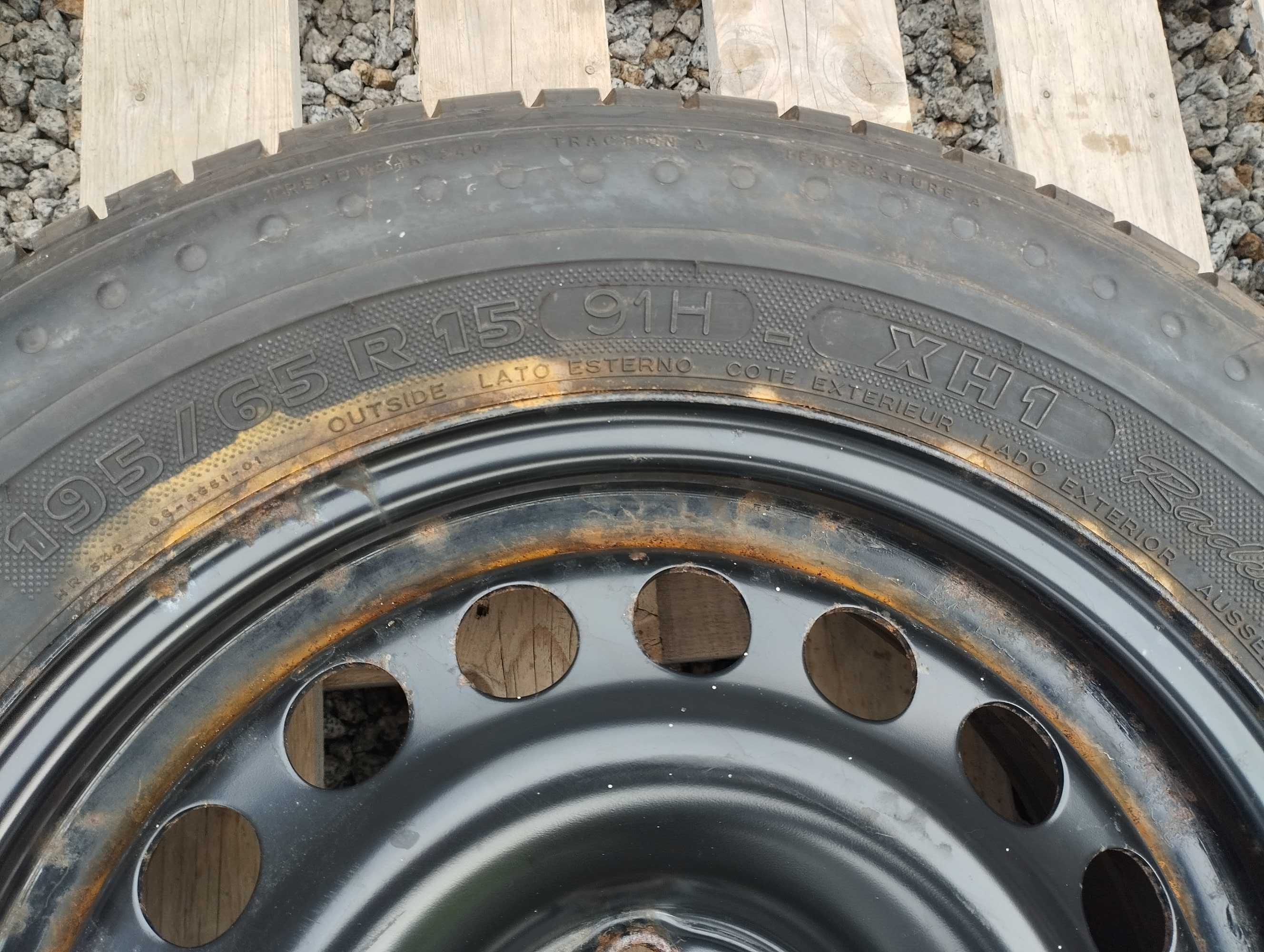 KOŁO Zapas Dojazd Opel Fiat stal 4x100 Michelin 195/65 r15