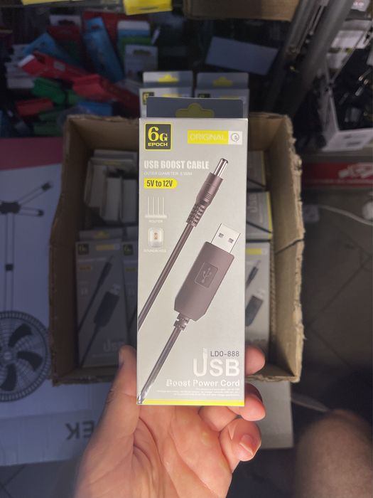 Акція! Кабель для роутера USB-DC LDO-888 5,mm (12V)