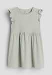 H&M Sukienka z dżerseju w prążek pistacjowy r.92