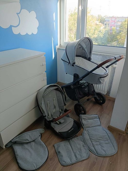 Wózek dziecięcy Muvo Quick – gondola + spacerówka + adaptery