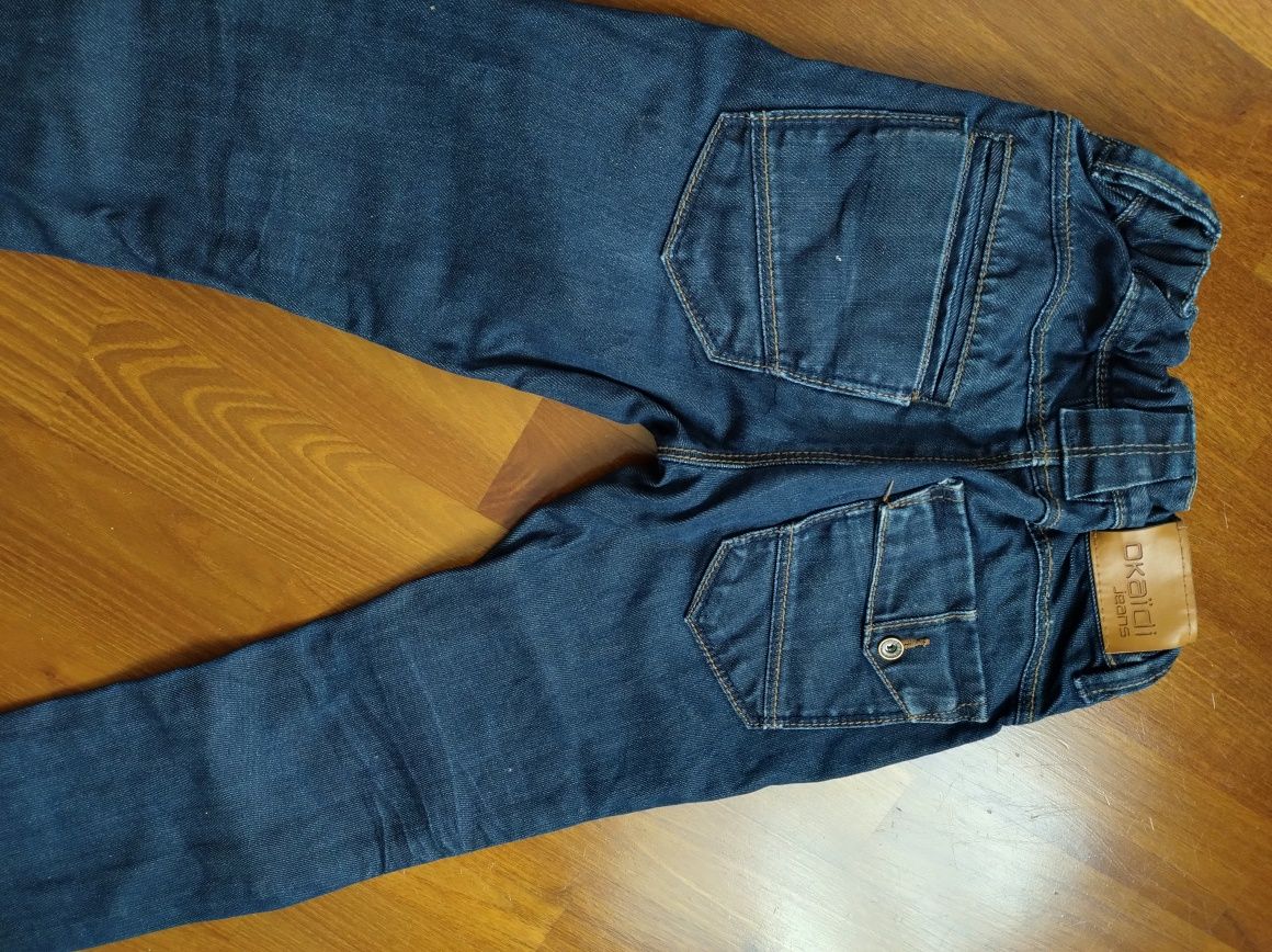 OKAIDI spodnie jeans r. 116