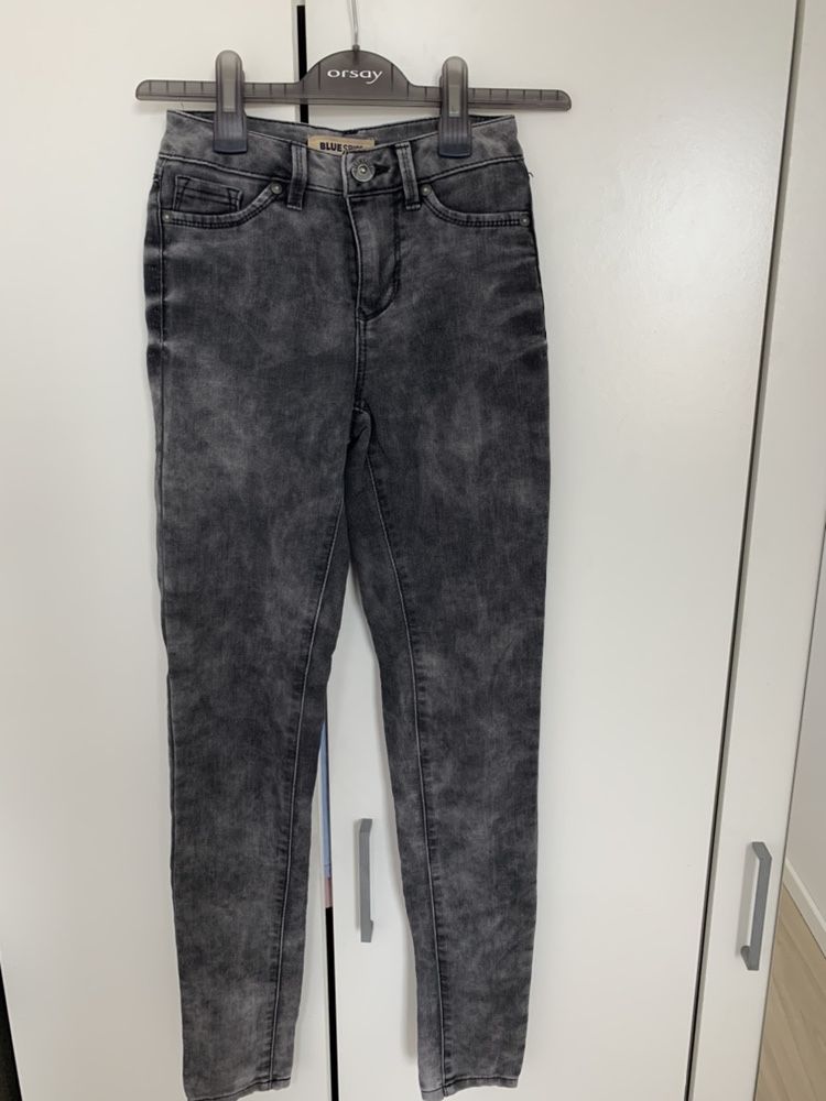 Jeansy jeans spodnie 34/XS szare tk maxx